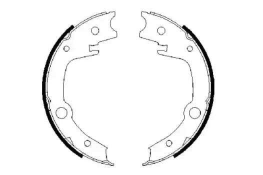 Тормозные колодки барабанные задняя ось BOSCH 0 986 487 679