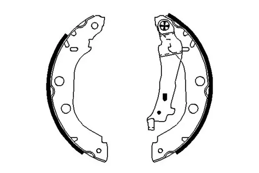 Тормозные колодки барабанные задняя ось BOSCH 0 986 487 699