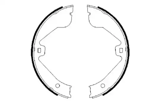 Тормозные колодки барабанные задняя ось BOSCH 0 986 487 705