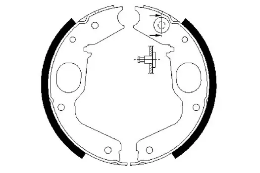 0 986 487 719 GS8695=FSB663 [MB618914] !колодки барабанные ручника\ Mitsubishi Pajero/Sport all 90>