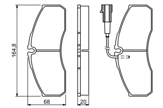 0 986 494 278 колодки дисковые передние! \ Nissan Cabstar 06>