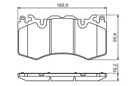 0 986 494 440 колодки дисковые передние!\ Land Rover Range Rover III 5.0i/4.4TD/Sport 5.0i 09>