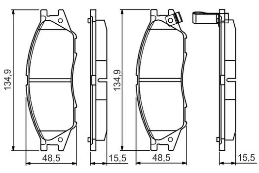 0 986 495 146 колодки дисковые п.!\ Nissan Sunny B1598>/Almera Classic 06>