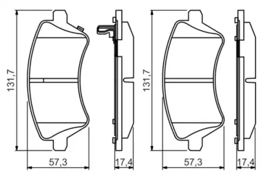 0 986 495 243 колодки дисковые передние!\ Toyota Corolla 1.4/1.6 WTi/2.0D4-D 02>