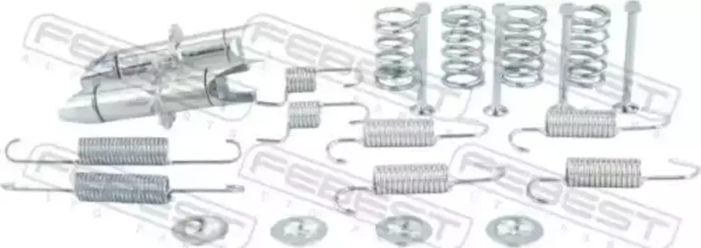 1004-J200R-KIT МОНТАЖНЫЙ КОМПЛЕКТ БАРАБАННЫХ КОЛОДОК (НА ОБЕ СТОРОНЫ) FEBEST