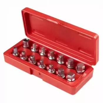 10348014C МАСТАК Набор насадок для пробок слива масла, кейс, 14 предметов