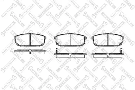 1053 002B-SX 1042 02=D11133M-01 !колодки дисковые з.\ Kia Sorento 2.4i/3.5i/2.5CRDi 02-03