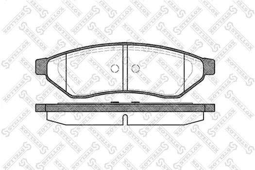 Тормозные колодки дисковые задняя ось STELLOX 1060 000-SX