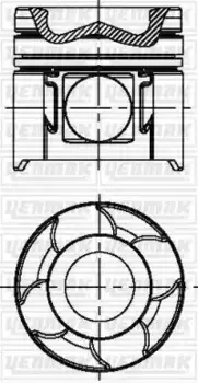 108,00 mm Поршень с пальцем,с кольцами 31-04662-000 YENMAK