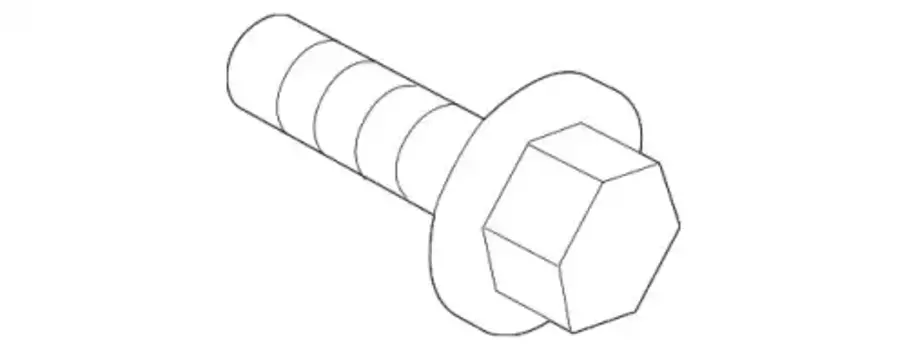 1123308166K БОЛТ M6 HYUNDAI