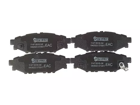 Тормозные колодки дисковые задняя ось STELLOX 1147 001B-SX