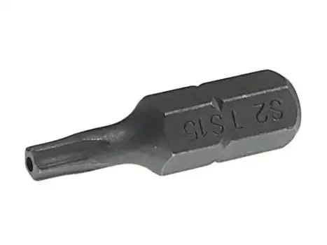 1192515 Вставка 1/4'DR 5-гранная TORX с отверствием TS15Hх25мм JTC