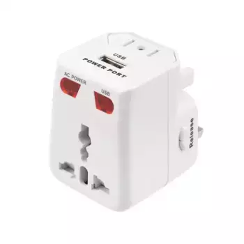 11-1051 Адаптер сетевой ''Путешественник'' с USB REXANT