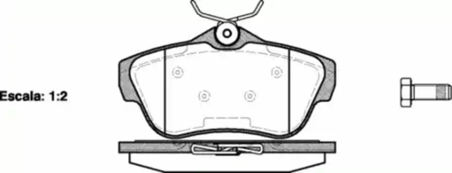 Тормозные колодки дисковые задняя ось REMSA 1299.00