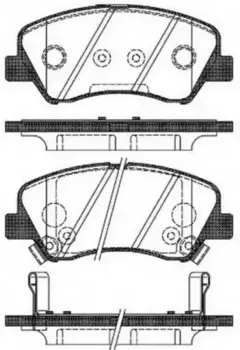 Тормозные колодки дисковые передняя ось REMSA 1488.02
