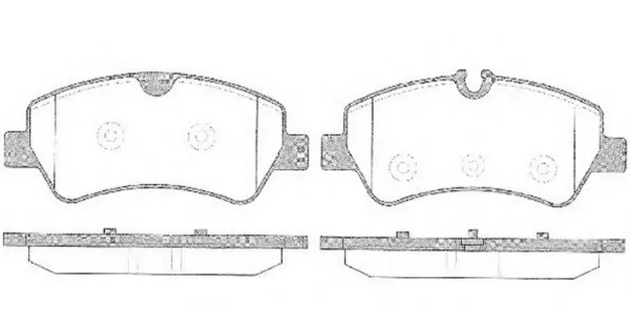 Тормозные колодки дисковые задняя ось REMSA 1521.00