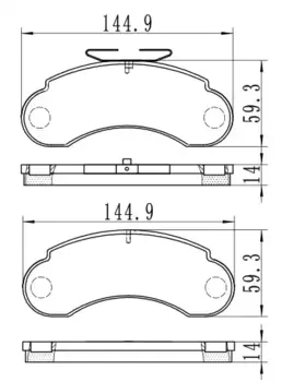 Тормозные колодки дисковые передняя ось STELLOX 153 020-SX
