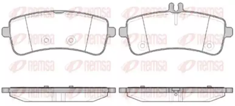 Тормозные колодки дисковые задняя ось REMSA 1594.00