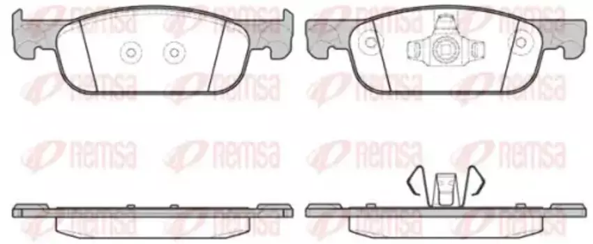 Тормозные колодки дисковые передняя ось REMSA 1718.00