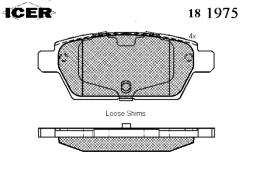 181975 колодки дисковые задние!\ Mazda 6 2.0/2.3 02>/2.0MRZ/2.5MRZ 07>
