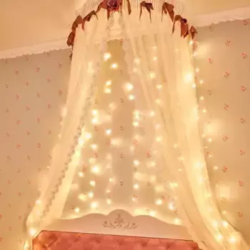 235-066 Гирлянда Светодиодный Дождь 2x3 м, свечение с динамикой, прозрачный провод, 230 В, цвет Тепл NEON-NIGHT