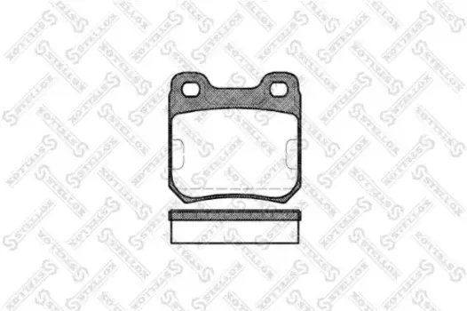 Тормозные колодки дисковые задняя ось STELLOX 250 010-SX