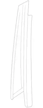 253 690 03 87 НАКЛАДКА ДВЕРИ MB