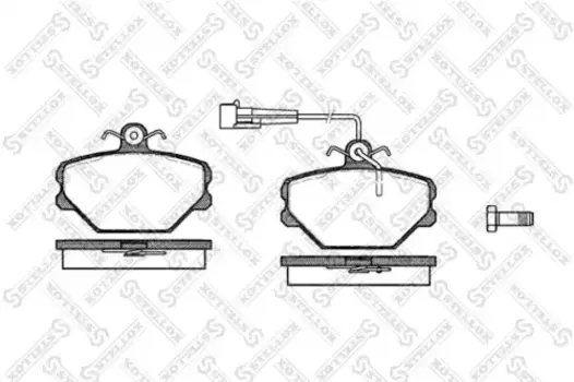 Тормозные колодки дисковые передняя ось STELLOX 275 002-SX