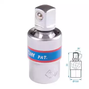 2793 KING TONY Кардан 1/4', шаровый