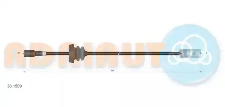 28.20111=s20023 [1268238] !трос спидометра\ Opel Ascona 1.6/1.8 81> 33.1509 ADRIAUTO
