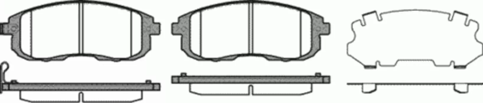 Тормозные колодки дисковые передняя ось REMSA 0293.11