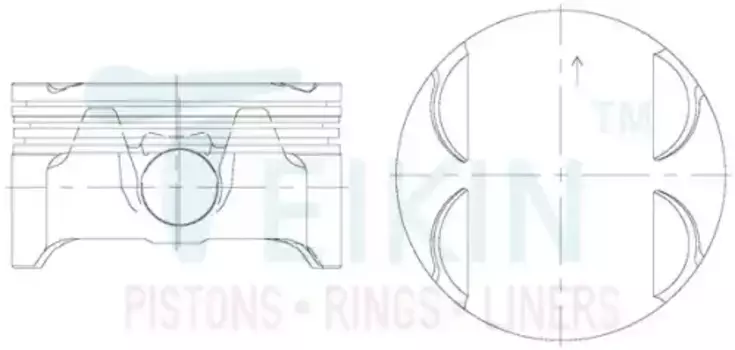 30118STD TEIKIN Поршень двигателя с пальцем 1шт 30118-STD
