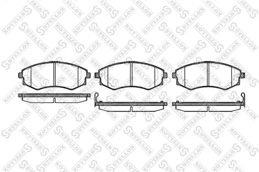 Тормозные колодки дисковые передняя ось STELLOX 329 012B-SX