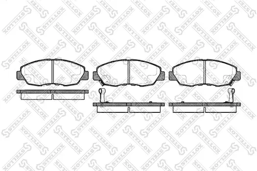 Тормозные колодки дисковые передняя ось STELLOX 335 002-SX
