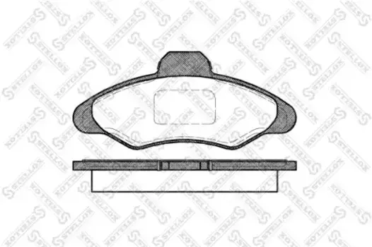 Тормозные колодки дисковые передняя ось STELLOX 342 000-SX