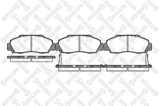 Тормозные колодки дисковые передняя ось STELLOX 362 002B-SX