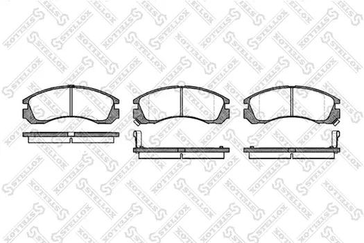 Тормозные колодки дисковые передняя ось STELLOX 365 002-SX