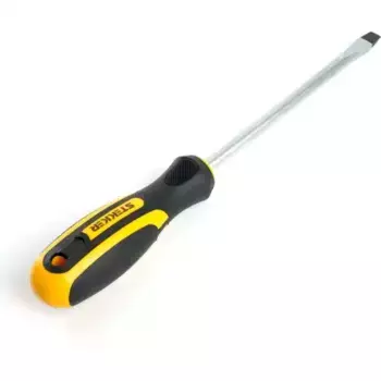 39774 STEKKER Отвертка шлицеваяSL 8.0 х 150 мм Cr-V двухкомпонентная рукоятка, SDM-SL80-150, 39774