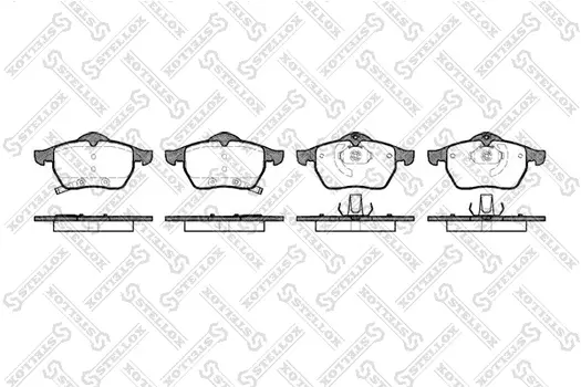 Тормозные колодки дисковые передняя ось STELLOX 401 032-SX