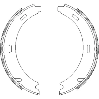 Тормозные колодки барабанные задняя ось REMSA 4093.00