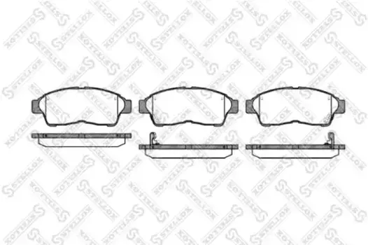Тормозные колодки дисковые передняя ось STELLOX 413 022B-SX