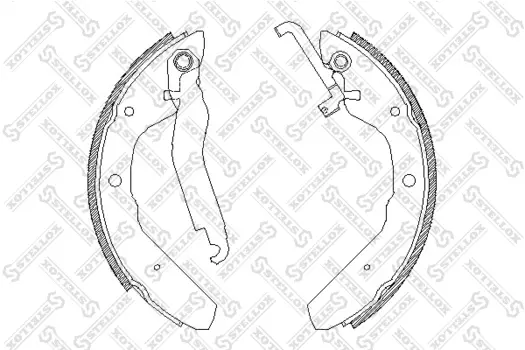 Тормозные колодки барабанные STELLOX 414 100-SX