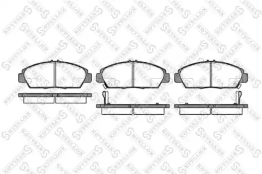 Тормозные колодки дисковые передняя ось STELLOX 417 002B-SX