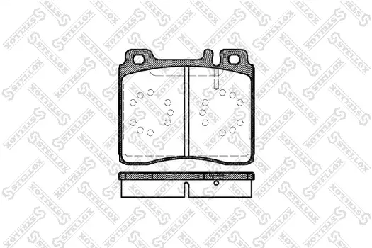 Тормозные колодки дисковые передняя ось STELLOX 431 000B-SX