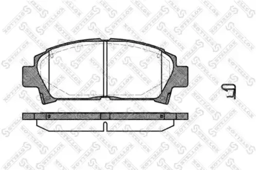 Тормозные колодки дисковые передняя ось STELLOX 438 002-SX
