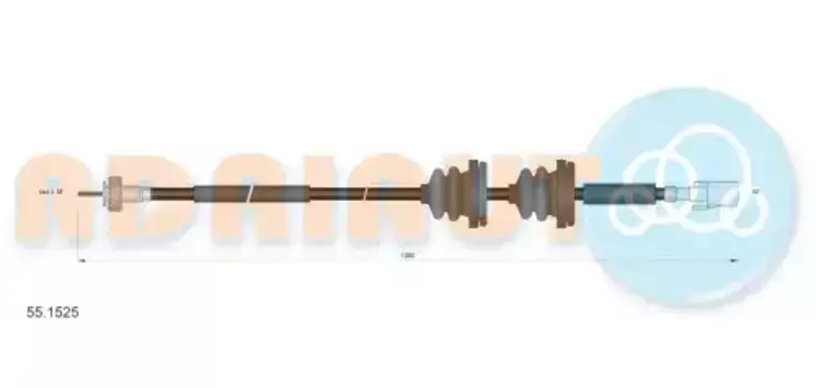 43.20110=DL-S31027=s31027 [191957803H] !трос спидометра\ VW Golf/Jetta 1.0/1.3 87> 55.1525 ADRIAUTO