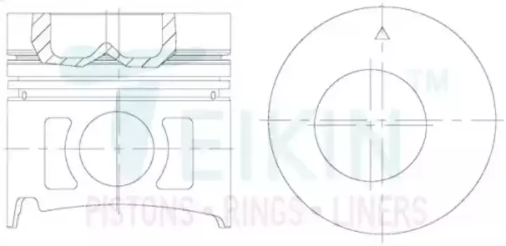 44656ASTD Поршень двигателя TEIKIN 44656A STD (6шт/упак)