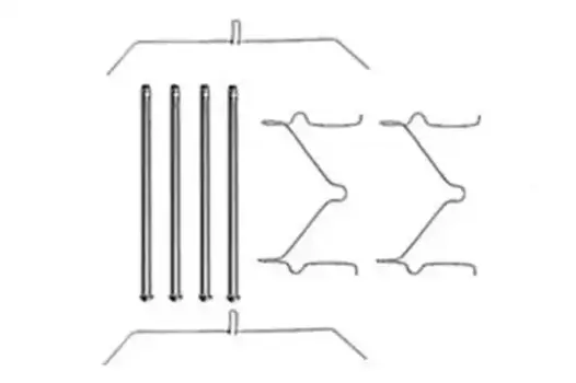 [451129000] !ремк-т торм.колодок пер.\ Toyota Hi-Lux 2.4i 4WD 88> PFK290 TRW