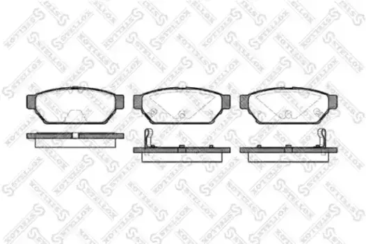 Тормозные колодки дисковые задняя ось STELLOX 451 002B-SX