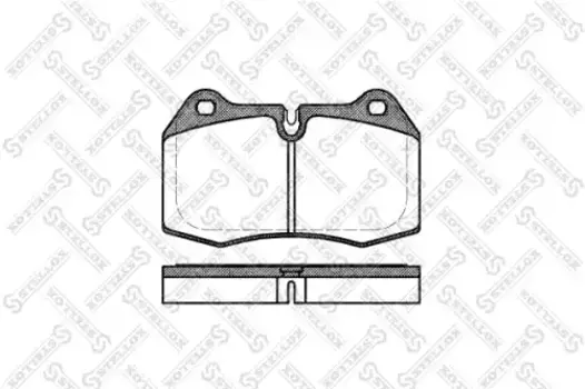 Тормозные колодки дисковые передняя ось STELLOX 452 000-SX